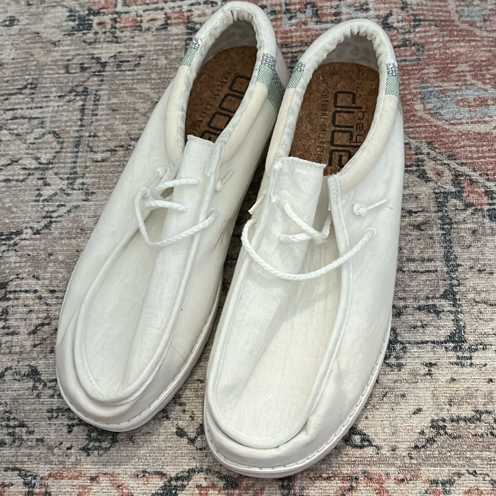 NWOT Men’s Hey Dudes, Sz 14